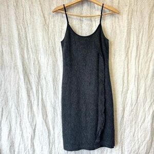 Elaine Kim size 4 wool slip dress size 4 charcoal grey